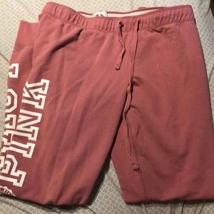 Pink Victoria’s Secret sweatpant joggers